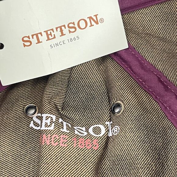 Stetson Wool Blend Houndstooth Plaid Baseball Cap Adjustable Buckle Back OSFM - Picture 9 of 9